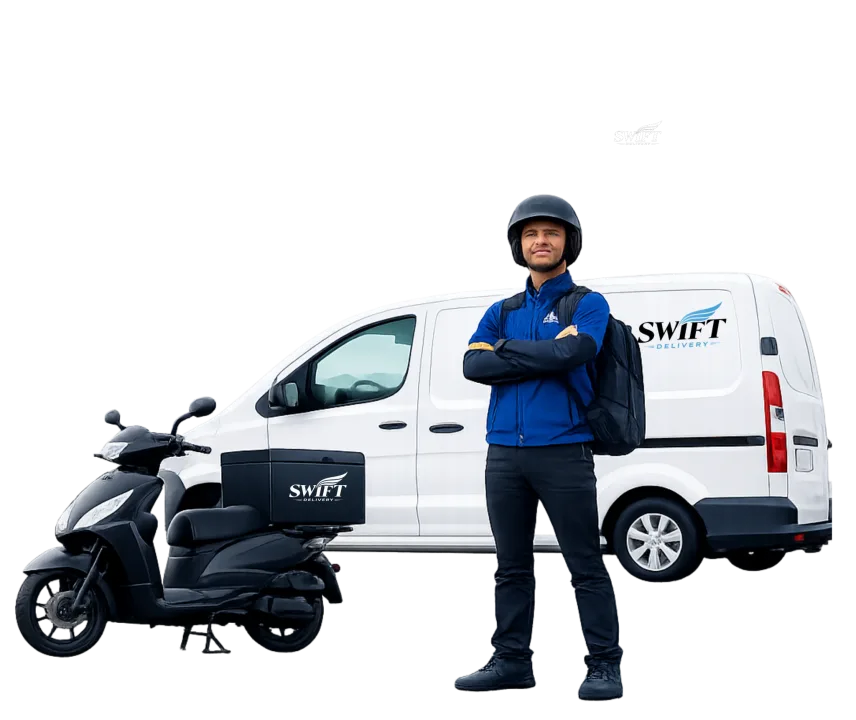 Swift Delivery rider me skuter dhe kombi